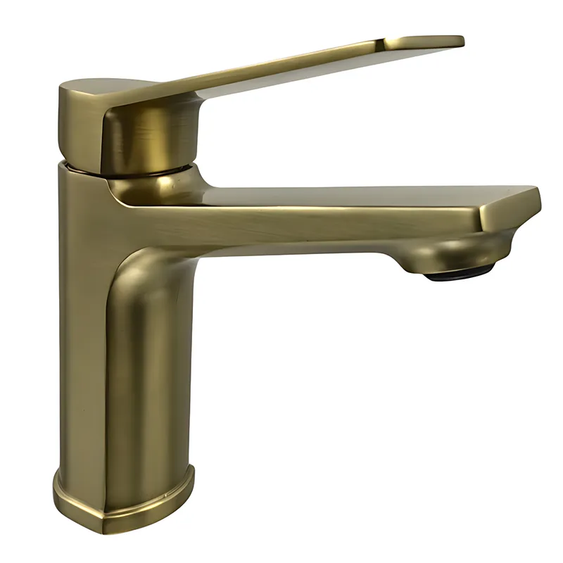 Змішувач для умивальника Mixxus Wilson 001 Brushed Gold (Кольор матового золота) (MI7128), фото 1