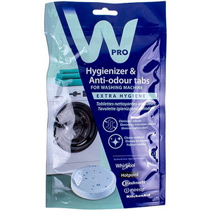 Таблетки для видалення поганого запаху AFR301 484000001180 з пральної машини Whirlpool, фото 1