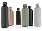 Термобутылка з подвійними стінками з нержавіючої сталі "Impact", чорна, фото 5