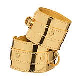 Наручники для БДСМ золото лаковане DS Fetish Кайф, фото 2