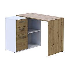 Офісний стіл Doros T8 Білий/Дуб Артизан 100х83х75 (DRS-011512)