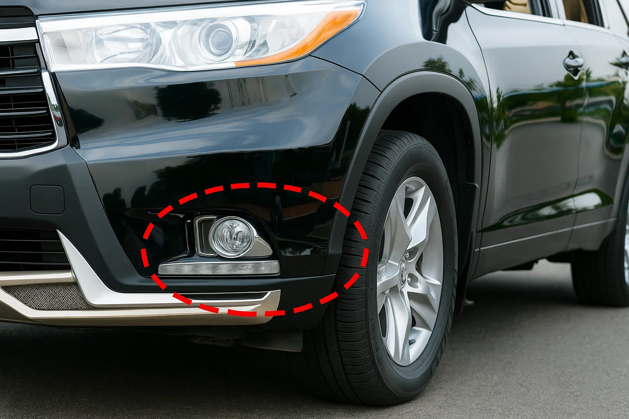 Накладки на протитуманки Libao (2013-2016 ABS) для Toyota Highlander рр, фото 1