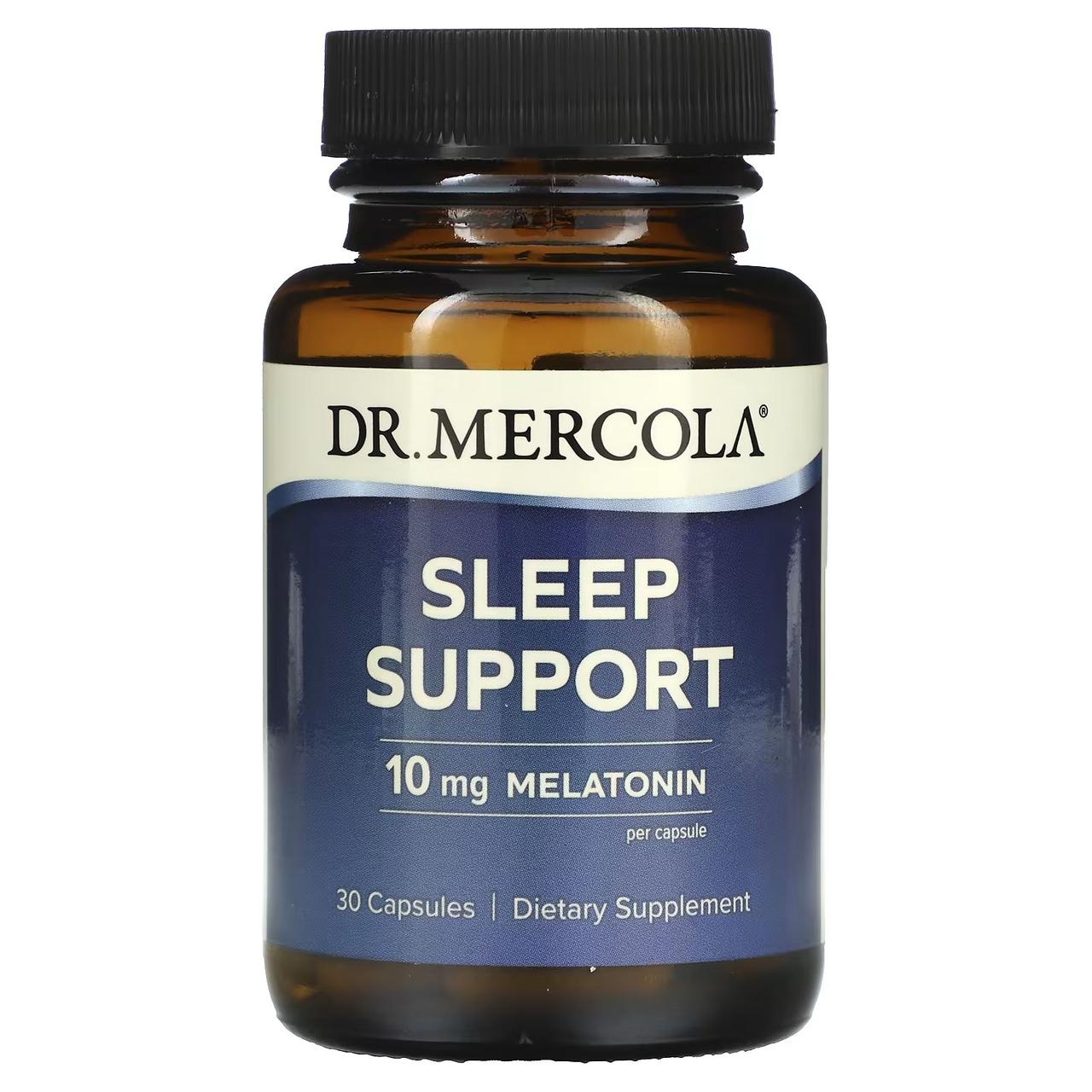 Підтримка сну, Sleep Support, Dr. Mercola, 10 мг, 30 капсул, фото 1
