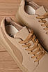 Кросівки жіночі бежевого кольору на шнурівці 177029T Безкоштовна доставка, фото 4