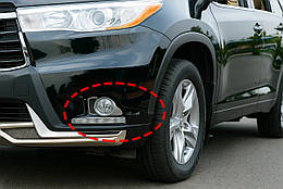 Накладки на протитуманки для Toyota Highlander (2013-2016) Libao ABS-пластик