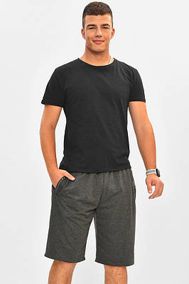 Шорти чоловічі батальні темно-сірого кольору 204553T Безкоштовна доставка