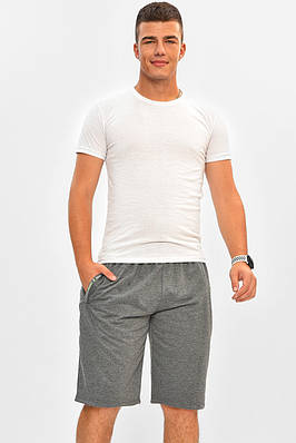 Шорти чоловічі батальні сірого кольору 204556T Безкоштовна доставка