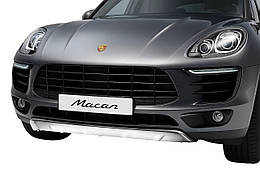 Передня та задня накладки Niken для Porsche Macan (2014-2024) ABS-пластик (2 шт)