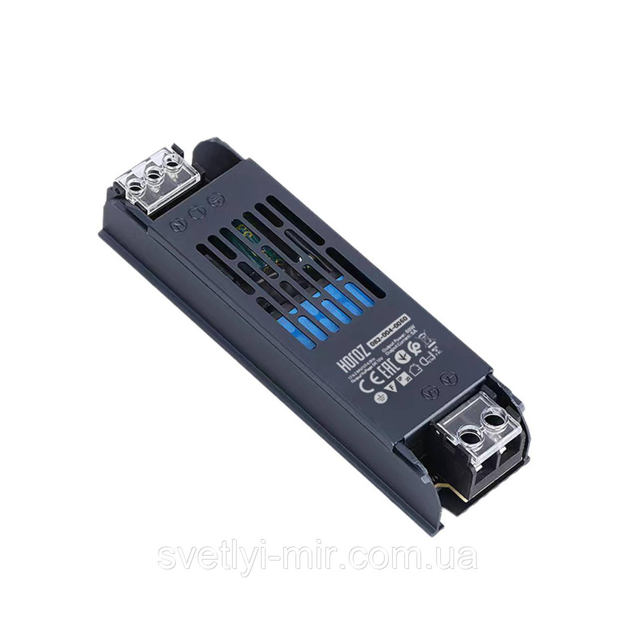 Блок живлення Horoz Electric VESPA-60 12 V 5 A 60 W 12 В 5 А 60 Вт, фото 1