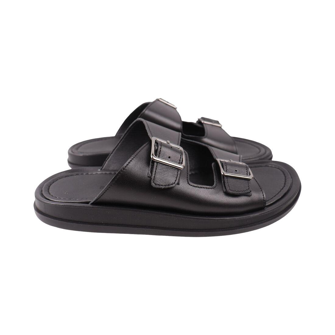 Шльопанці чоловічі Brave чорні натуральна шкіра, 44, фото 1