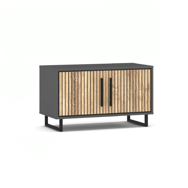 Сучасна закрита тумба для взуття 80 см з дверцятами на ніжках в передпокій коридор ЛДСП Стелла Мебель Сервіс, фото 1