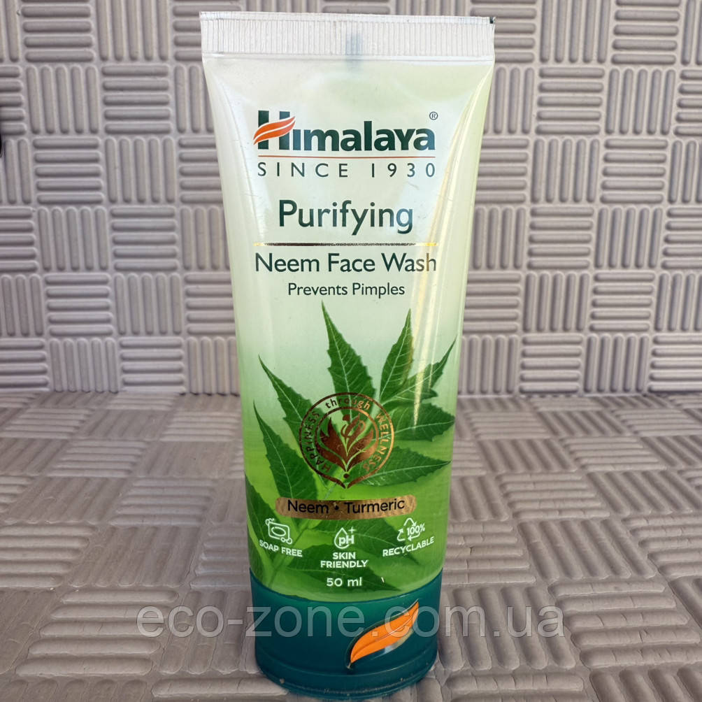 Гель для вмивання обличчя Нім, 50 мл Himalaya Для проблемної та жирної шкіри Термін до 09/2027, фото 1