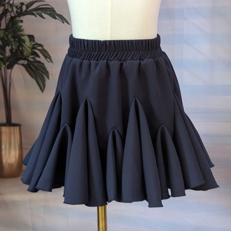 Шкільна спідниця з воланами для дівчинки Синя 116-134 р. Пишна шкільна спідниця для дівчинки, фото 1