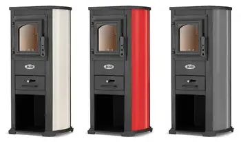 Чавунна піч-камін Blist Ekonomik Lux 7 кВт печі чавунні опалювально варильні для дому та дачі