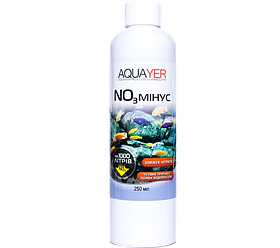 AQUAYER NO3 мінус — засіб для зниження нітратів акваріума, 250 мл