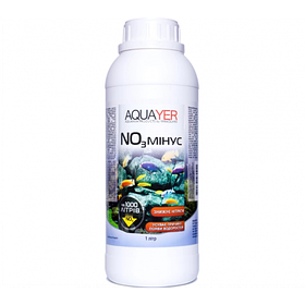AQUAYER NO3 мінус — засіб для зниження нітратів акваріума, 1 л