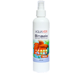 AQUAYER Вітамін — комплекс вітамінів для акваріумних риб, 250 мл