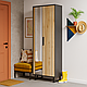 Невелика розпашна шафа з дзеркалом 70 см для верхнього одягу модерн в передпокій коридор Стелла Мебель Сервіс, фото 3