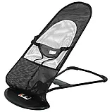 Дитячий шезлонг гойдалка до 11 кг Крісло-гойдалка від 6 до 12 місяців колисковий центр дитяча гойдалка, фото 4