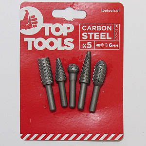 Набір фрез рашпильних по дереву Top Tools