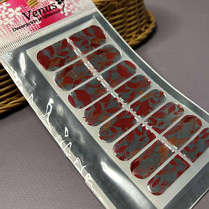 Наклейка для нігтів, готовий манікюр Silver (14994)