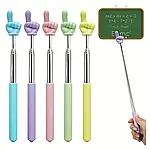 Телескопічна указка палець 68см. пластикова, пастельні та неонові кольори