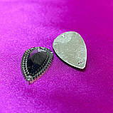 Стрази акрилові пришивні 16х30мм, сірий, фото 3