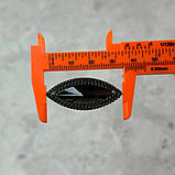 Стрази акрилові пришивні 16х36мм, сірий, фото 5