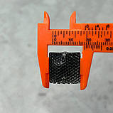 Стрази акрилові пришивні 18 мм, чорний гранований квадрат, фото 2