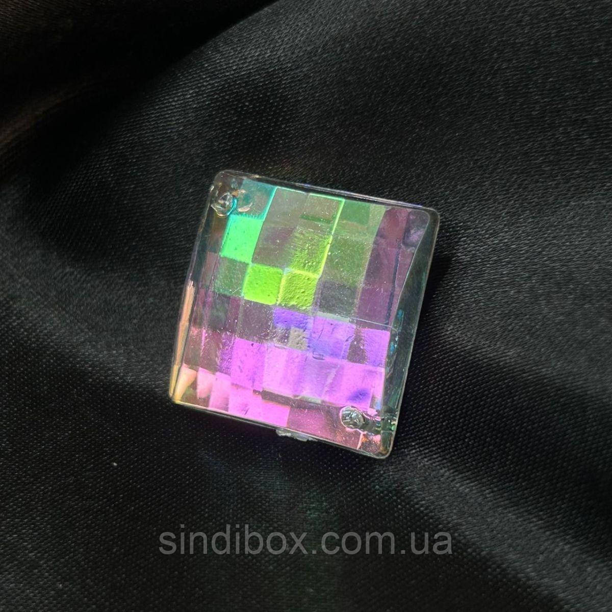 Стрази акрилові пришивні 20мм, хамелеон, фото 1