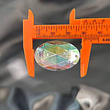 Стрази акрилові пришивні 20х30 мм, хамелеон, фото 3