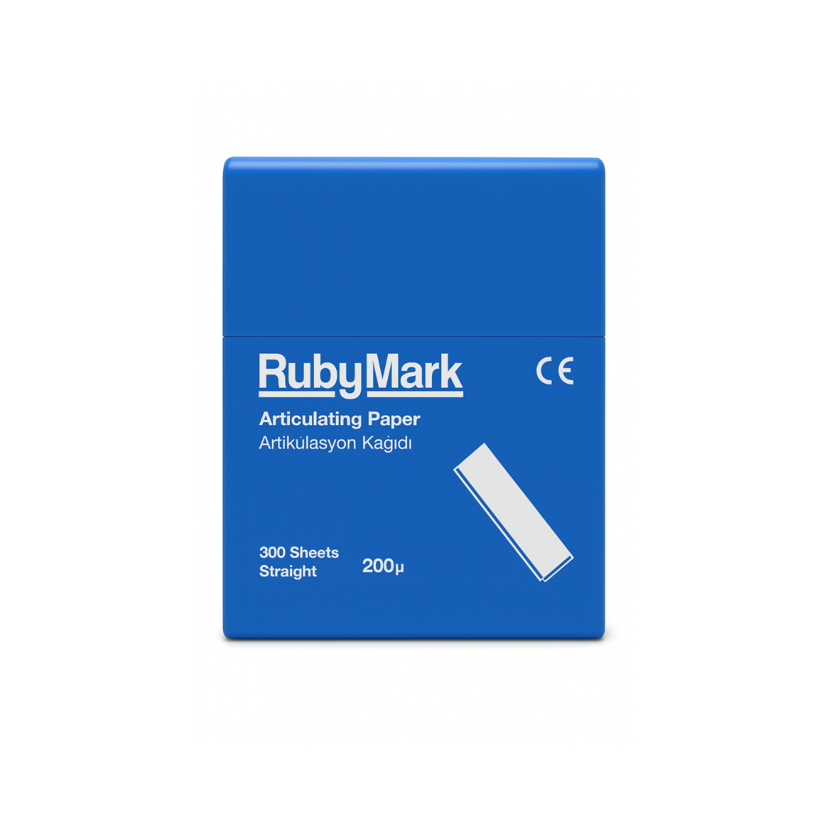 Артикуляційний папір RubyMark 200 мк -прямий- 300 шт Синій, фото 1