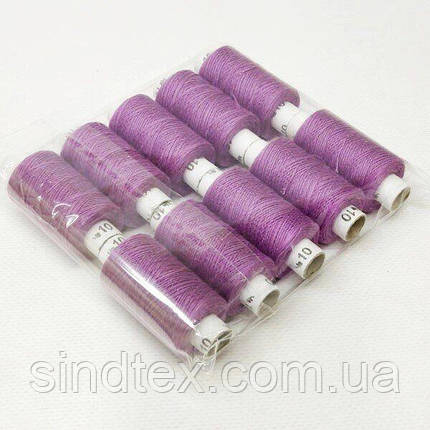 Джинсові нитки, висока міцність # 10, бузковий кол. 022, фото 3