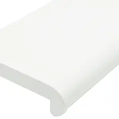 ПВХ Підвіконня пластикове Lesgard 100мм Elesgo Білий матовий