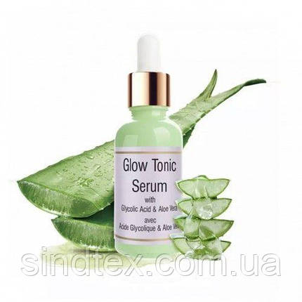 Зволожувальна сироватка для обличчя Glow Tonic Serum з Алое Вера, 30ml, фото 2