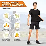 Чоловічий костюм для сауни Vensslim жилет для схуднення XX-XXXL, фото 7