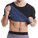 Чоловічий костюм для сауни Vensslim жилет для схуднення XX-XXXL, фото 9