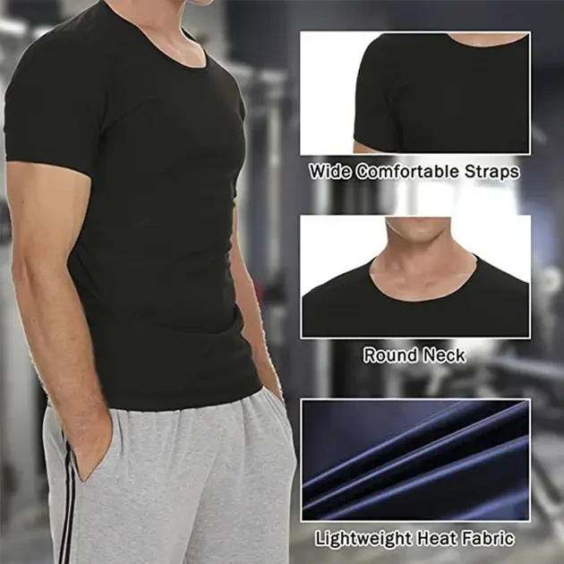 Чоловічий костюм для сауни Vensslim жилет для схуднення XX-XXXL, фото 1