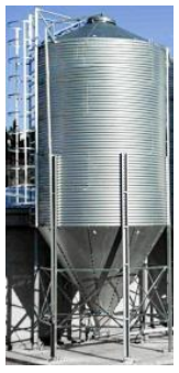 Бункер для зберігання кормів 8 тонн 12,1 м3, 4 ноги, обладнання для тваринництва, фото 1