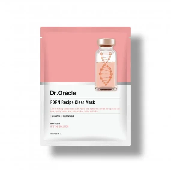 Маска для обличчя тканинна відновлювальна з полінуклеотидами Dr.Oracle PDRN Recipe Clear Mask 1ea, фото 1