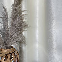 Штори софт-велюр блекаут молочні з білим шифоновим тюлем ALBO (SHTN-250-8), фото 7