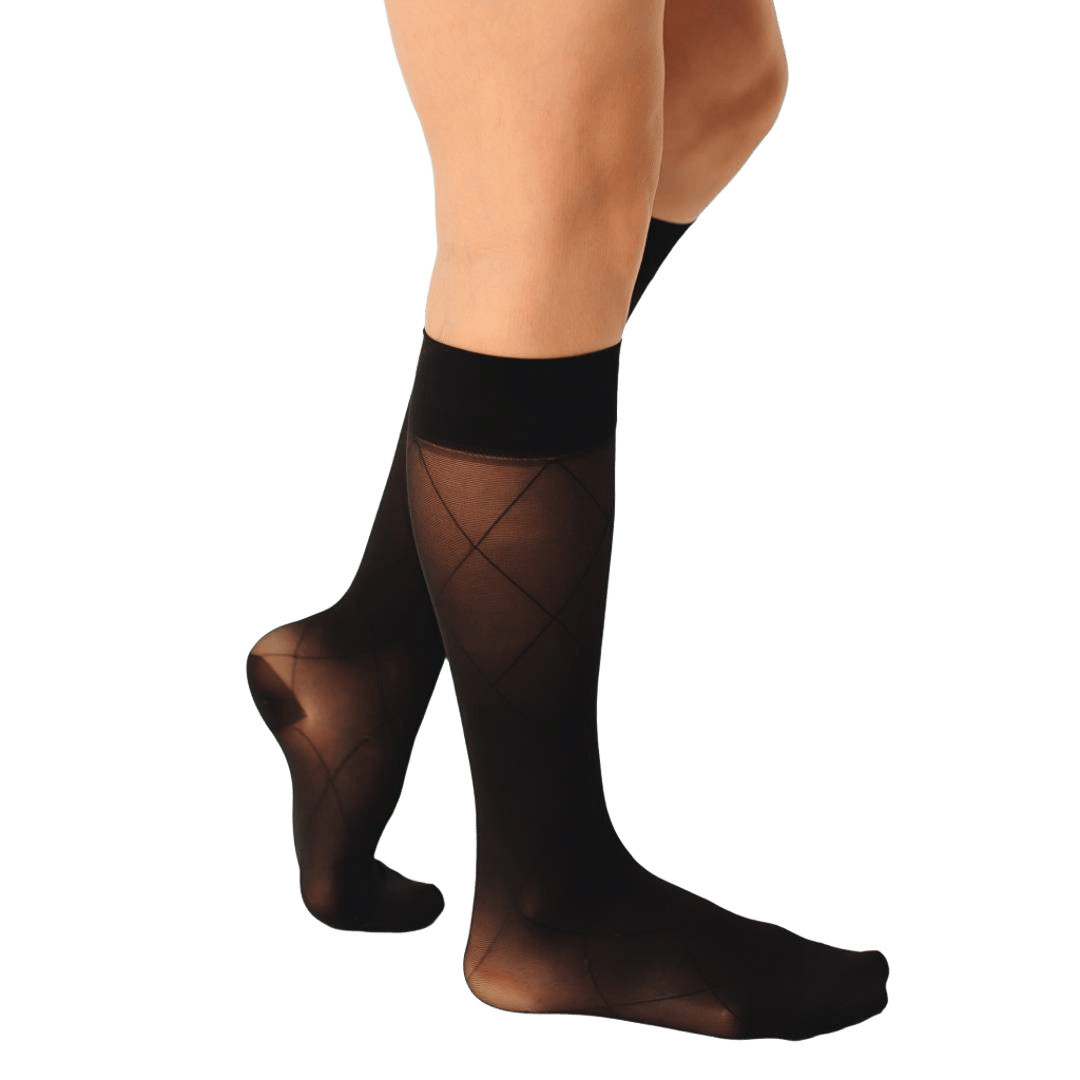 Гольфи компресійні медичні 2 клас (чорні) стандартні Fantaisie, фото 1