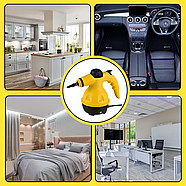 Ручний пароочисник 1000 Вт з баком 350 мл і набором з 6 насадок RAF R.1028, фото 3