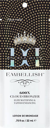 Double Dark Embellish лосьон для засмаги у солярії з потужними 600Х бронзаторами 22мл, фото 1