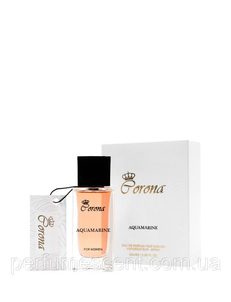 Парфумована вода для жінок "Aquamarine" Corona, 60 мл (Аромат схожий на: Paco Rabanne Olympea), фото 1