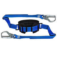 Пояс страхувальний безлямковий 4ПБ, зі 2*стропом стрічковим