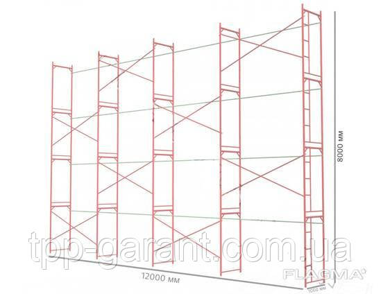 Ліси будівельні рамні 8х12м, фото 1