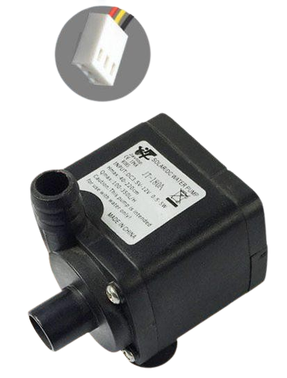 JT-180A - безщітковий занурювальний насос 12 В, 350 л/год, 3P роз'єм, для охолодження, акваріумів і перекачування води