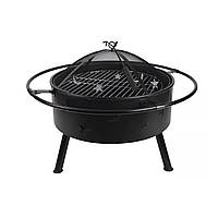 Унікальний гриль-очега з ажурними вирізами у формі зірок і місяця 82 см