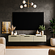 Сучасна довга консоль підвісна тумба під телевізор 150 см з шухлядами у вітальню ТН-2 Київський Стандарт, фото 5